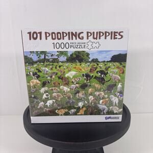 101 Pooping Puppies Puzzle - 1000 Piece Funny Jigsaw Puzzle Adults Gag Gift Bin4
